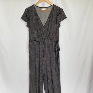 Max Studio crepe jersey Wide Leg jumpsuit Size Medium EUC